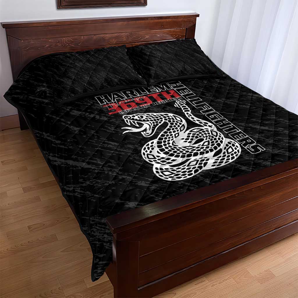 Harlem Hellfighters Quilt Bed Set Harlem Rattlers - Don't Tread on Me LT15