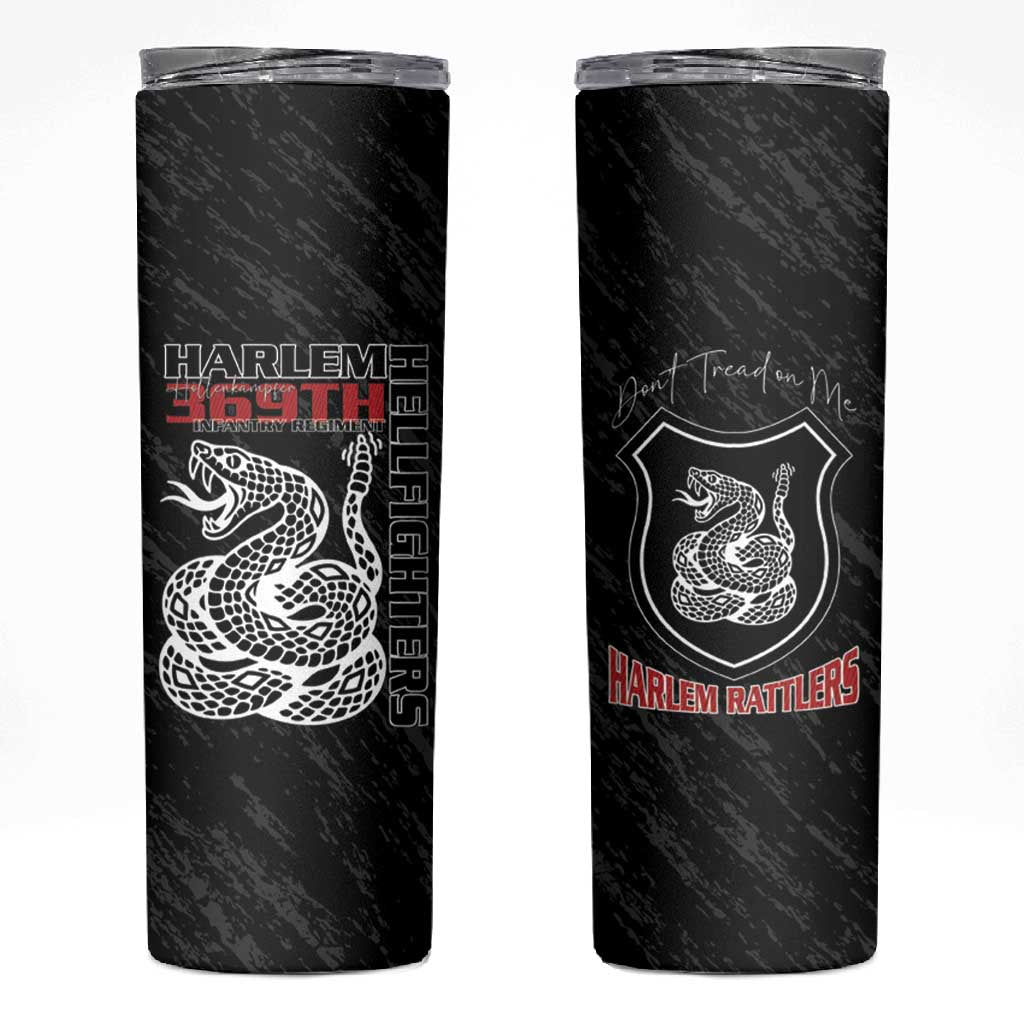 Harlem Hellfighters Skinny Tumbler Harlem Rattlers - Don't Tread on Me LT15