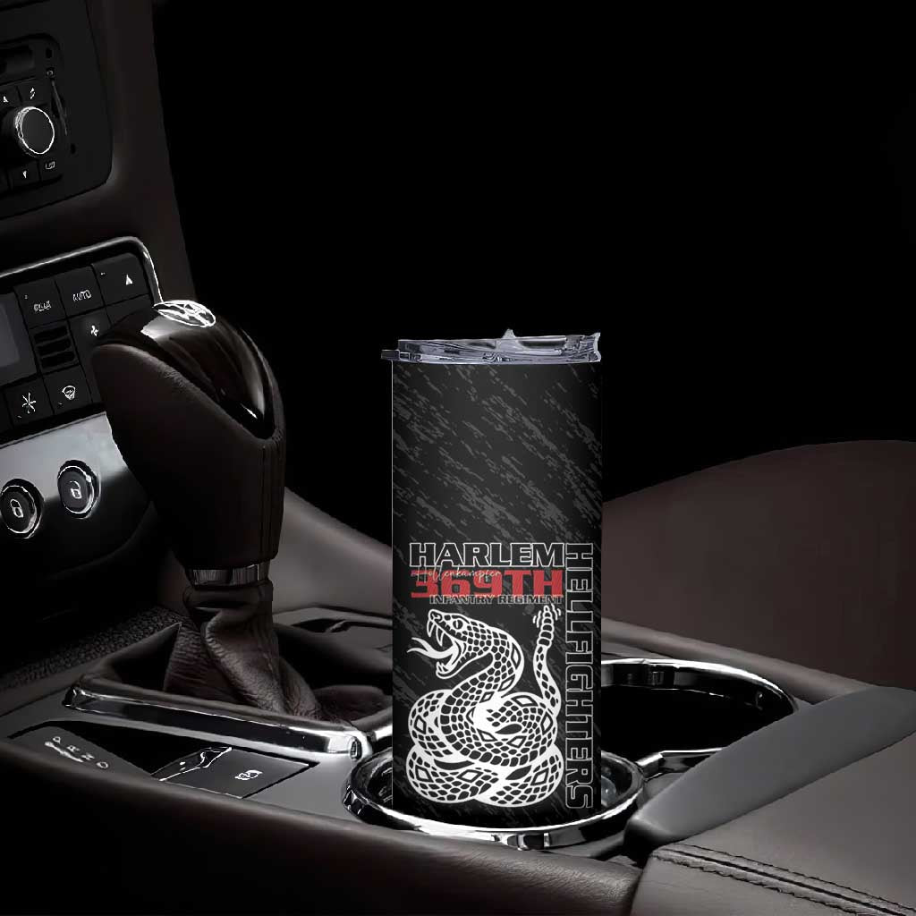 Harlem Hellfighters Skinny Tumbler Harlem Rattlers - Don't Tread on Me LT15