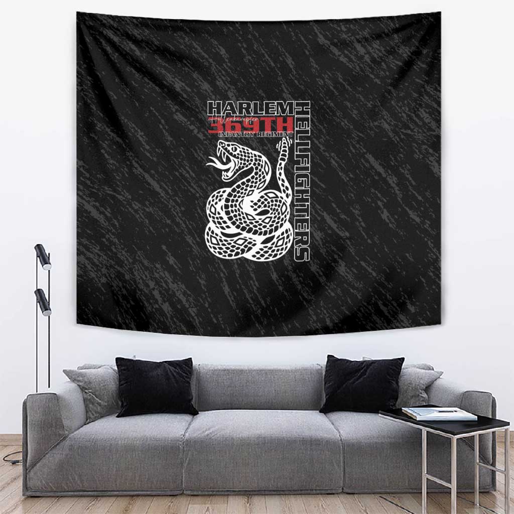 Harlem Hellfighters Tapestry Harlem Rattlers - Don't Tread on Me LT15