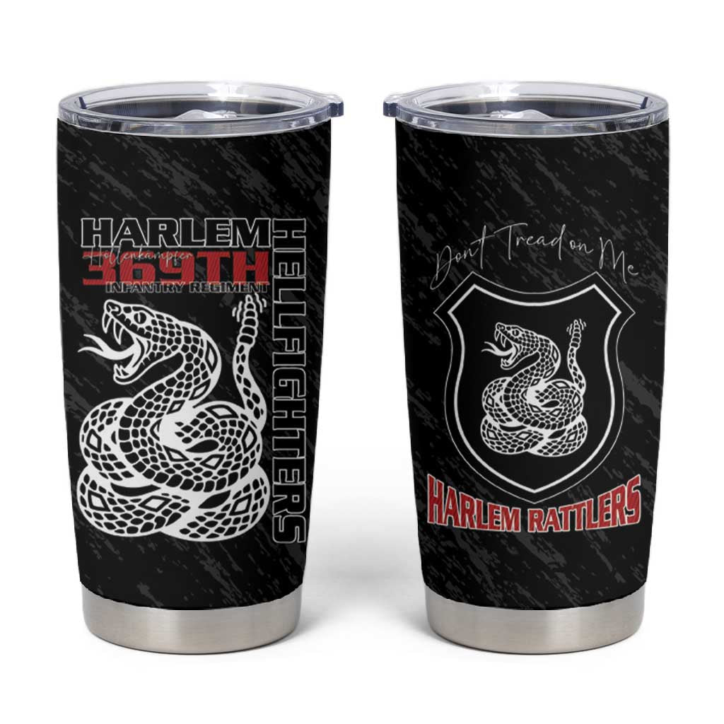 Harlem Hellfighters Tumbler Cup Harlem Rattlers - Don't Tread on Me LT15
