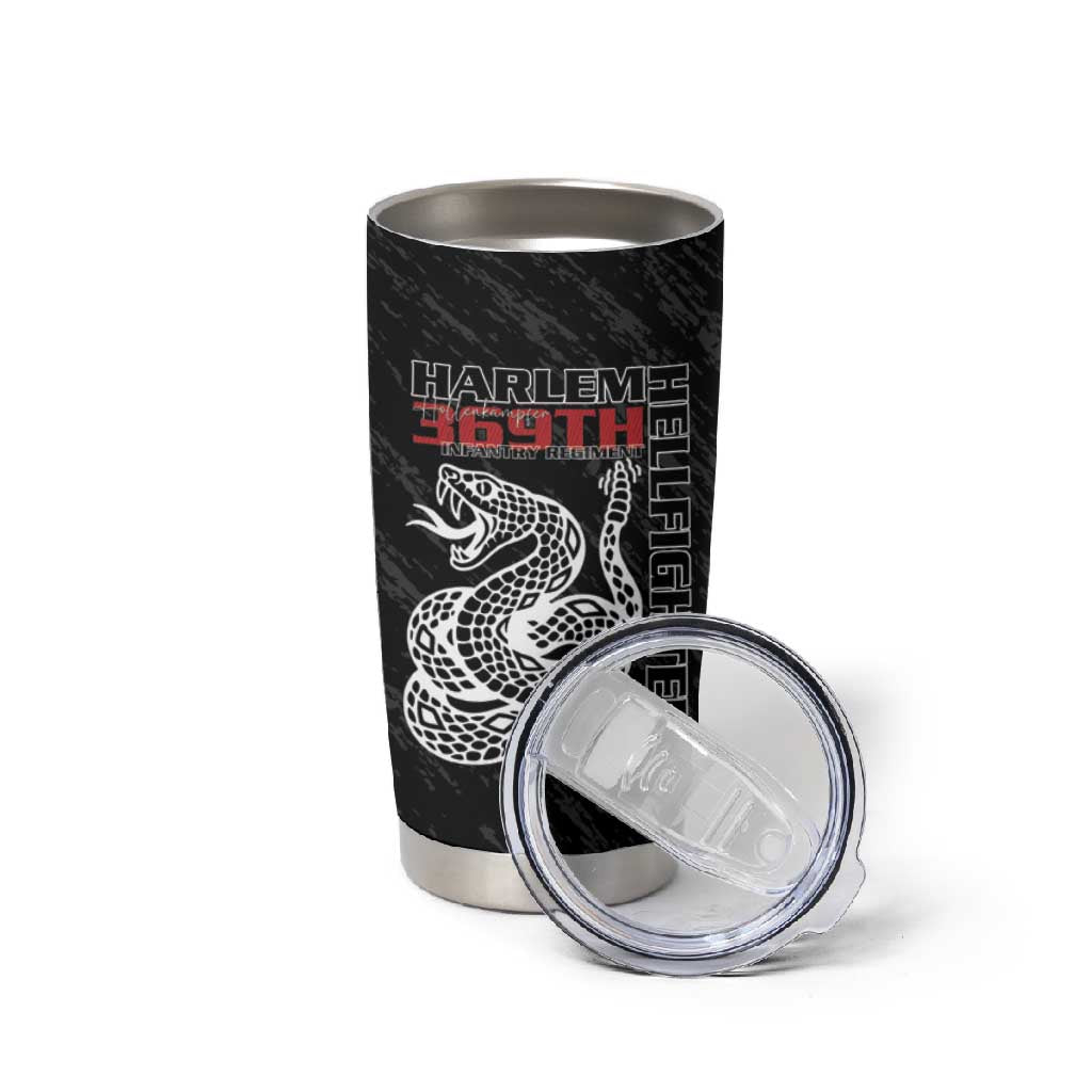 Harlem Hellfighters Tumbler Cup Harlem Rattlers - Don't Tread on Me LT15