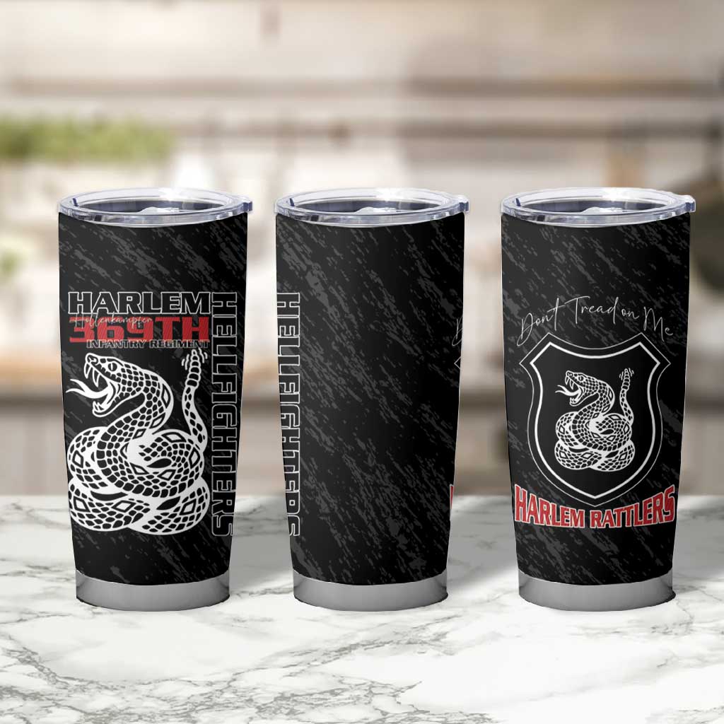 Harlem Hellfighters Tumbler Cup Harlem Rattlers - Don't Tread on Me LT15