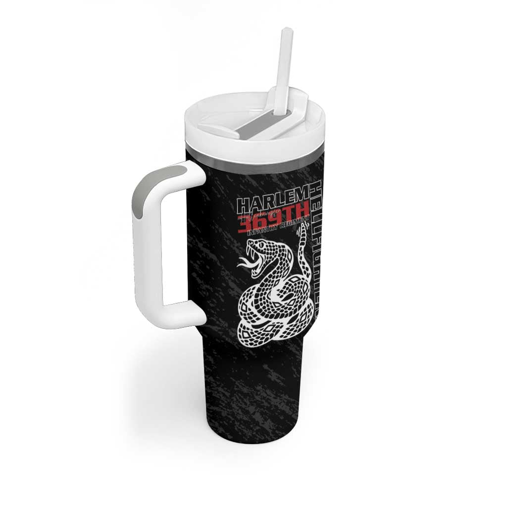 Harlem Hellfighters Tumbler With Handle Harlem Rattlers - Don't Tread on Me LT15
