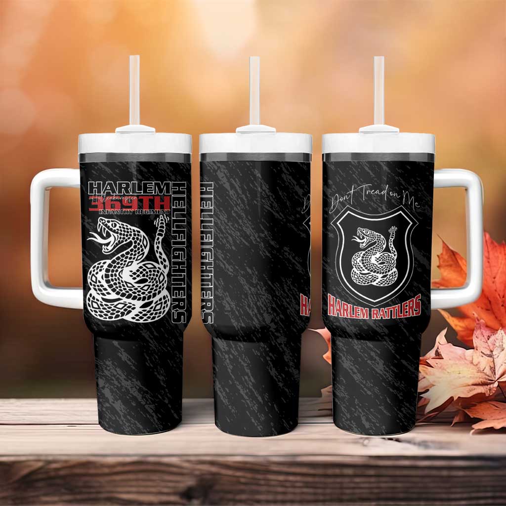 Harlem Hellfighters Tumbler With Handle Harlem Rattlers - Don't Tread on Me LT15