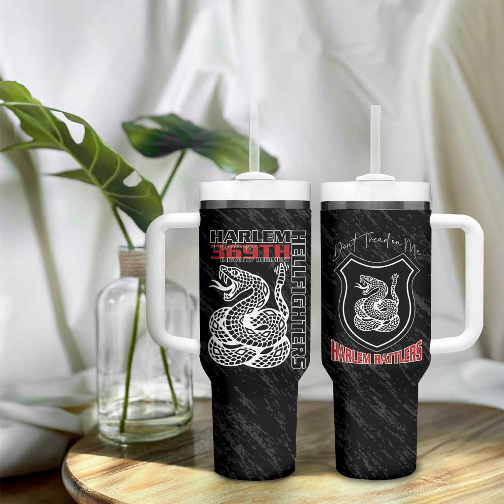 Harlem Hellfighters Tumbler With Handle Harlem Rattlers - Don't Tread on Me LT15