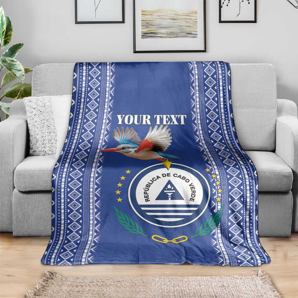 Personalised Cape Verde Blanket Grey Headed Kingfisher - Coat Of Arms LT15