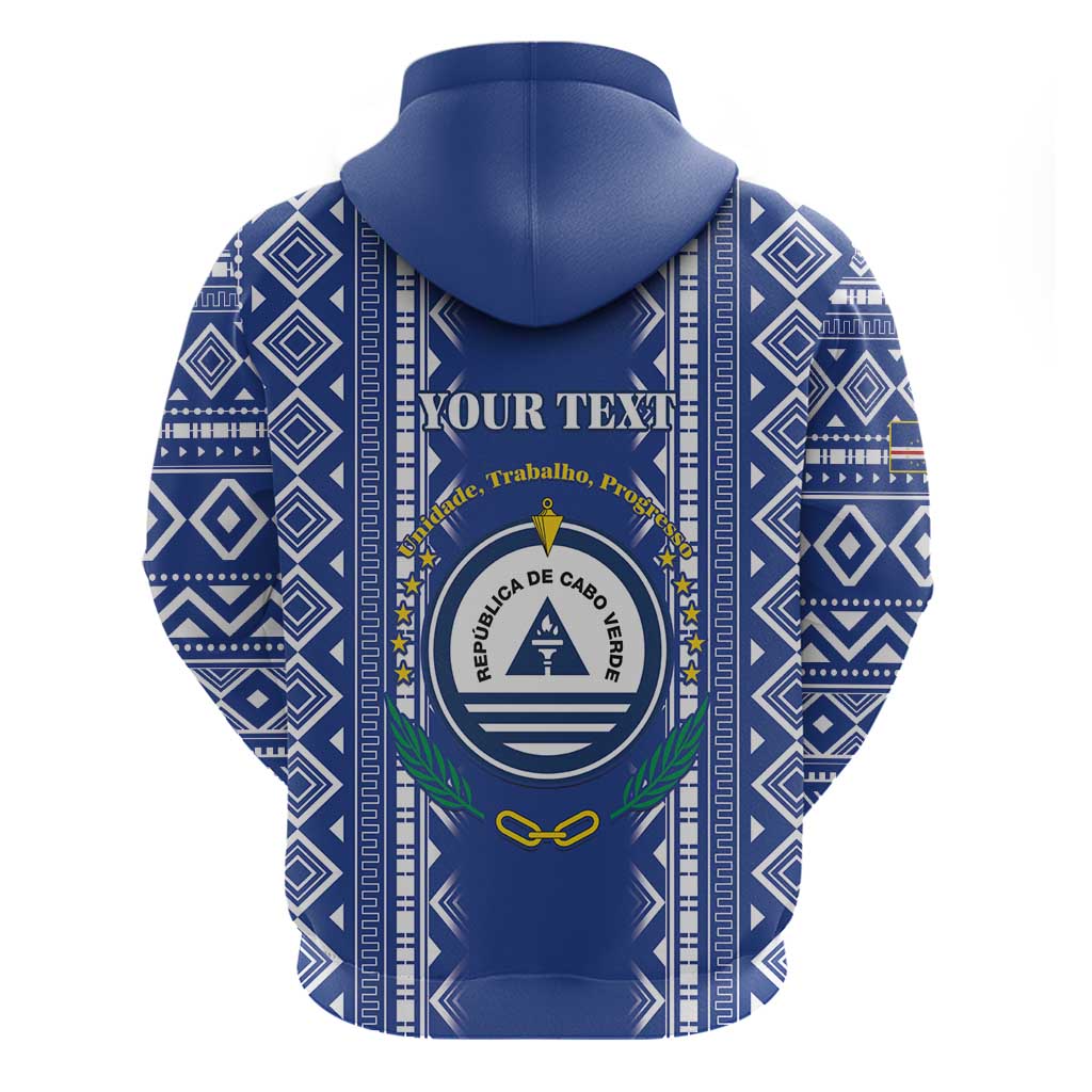 Personalised Cape Verde Hoodie Grey Headed Kingfisher - Coat Of Arms LT15