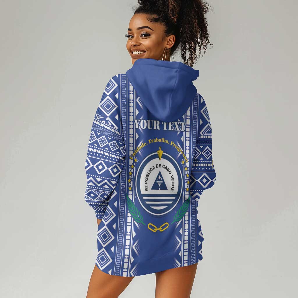 Personalised Cape Verde Hoodie Dress Grey Headed Kingfisher - Coat Of Arms LT15