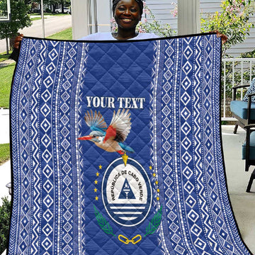 Personalised Cape Verde Quilt Grey Headed Kingfisher - Coat Of Arms LT15