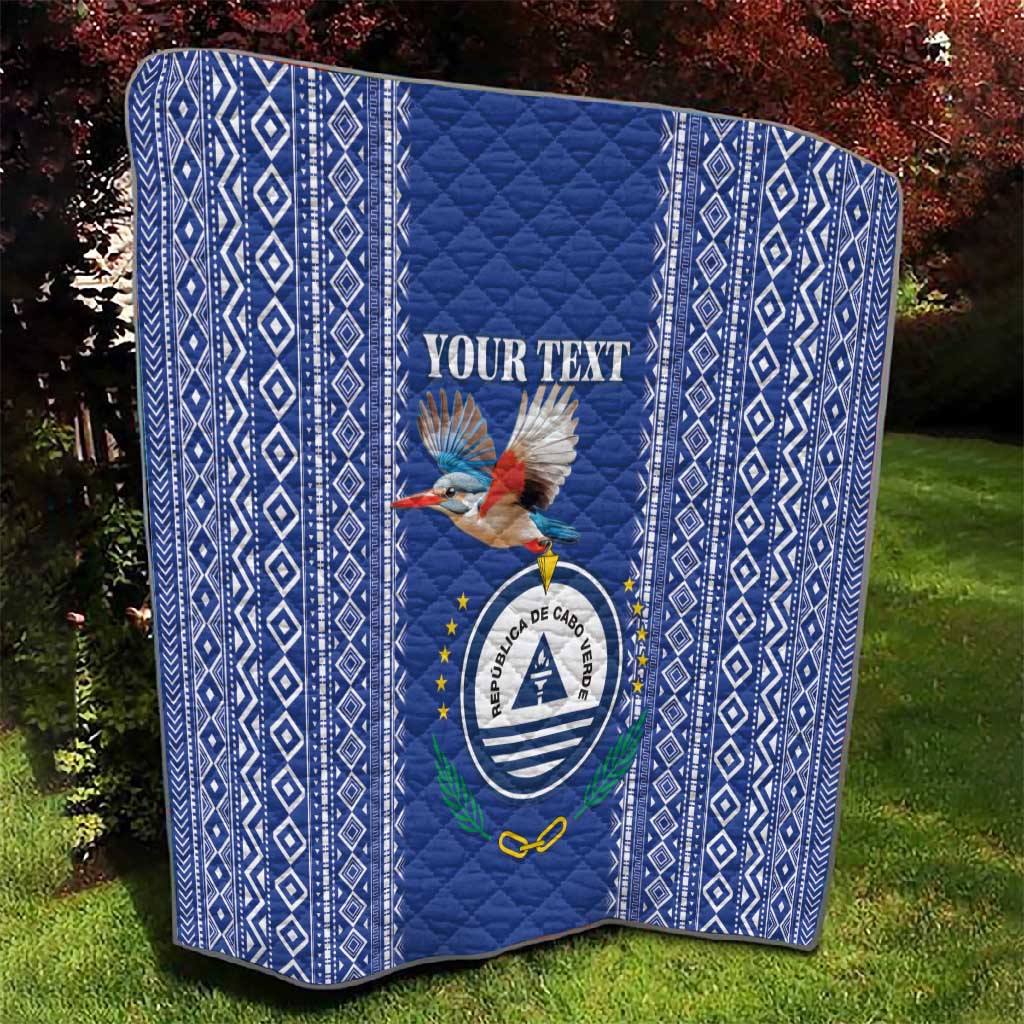 Personalised Cape Verde Quilt Grey Headed Kingfisher - Coat Of Arms LT15