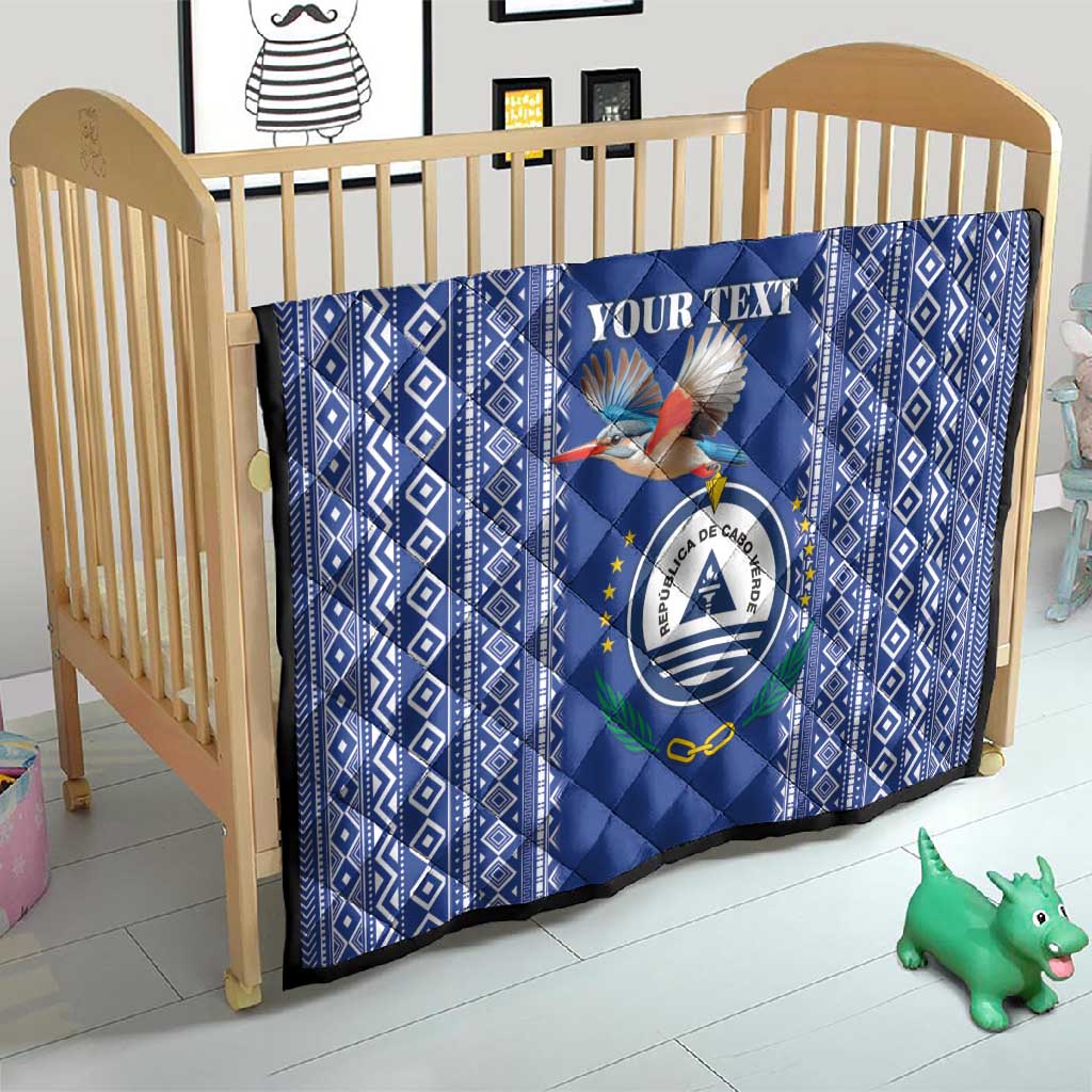 Personalised Cape Verde Quilt Grey Headed Kingfisher - Coat Of Arms LT15