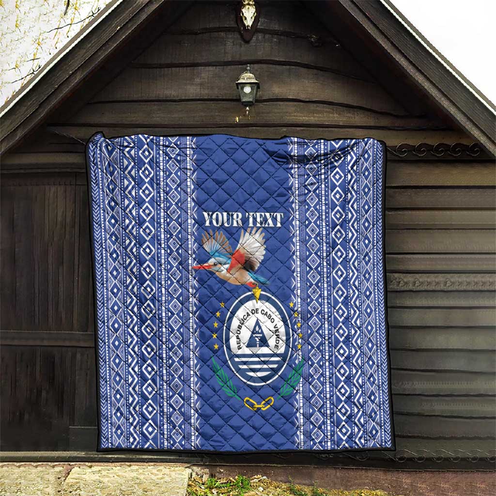 Personalised Cape Verde Quilt Grey Headed Kingfisher - Coat Of Arms LT15