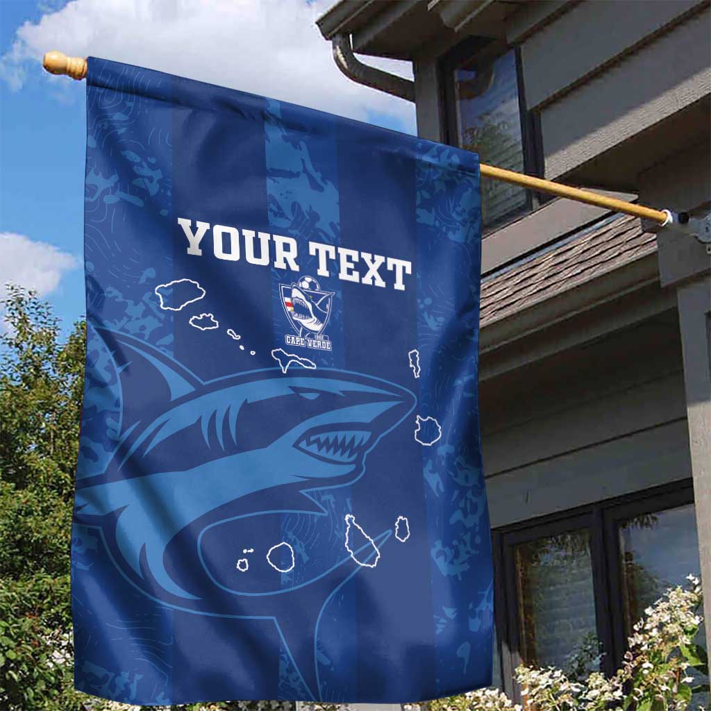 Custom Cape Verde Football Garden Flag Go Champions Tubaroes Azuis LT15