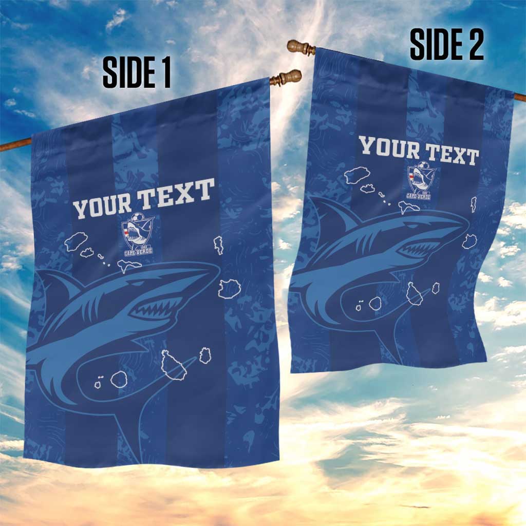 Custom Cape Verde Football Garden Flag Go Champions Tubaroes Azuis LT15