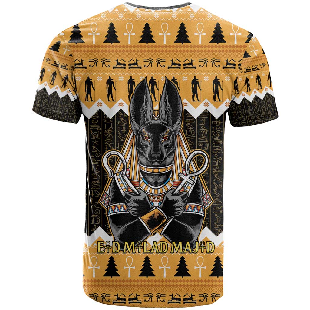 Afro Ancient Egyptian T shirt Anubis - Merry Christmas LT15