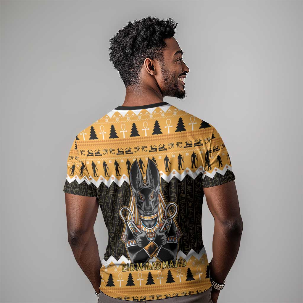 Afro Ancient Egyptian T shirt Anubis - Merry Christmas LT15