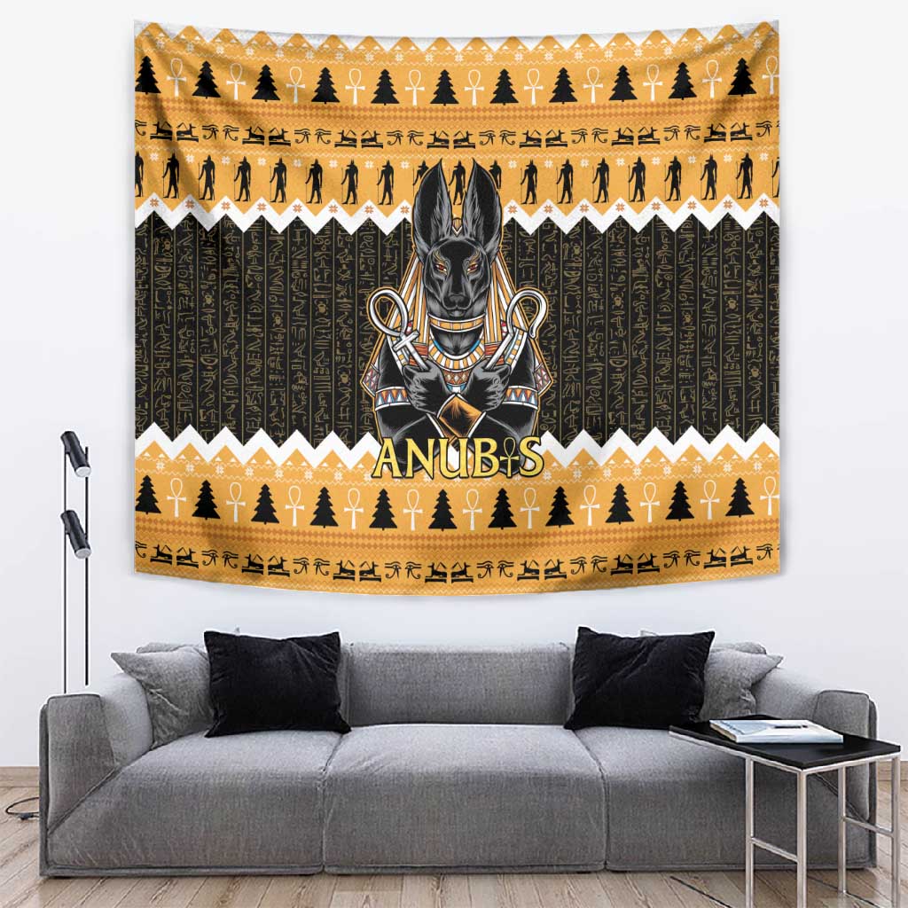 Afro Ancient Egyptian Tapestry Anubis - Merry Christmas LT15