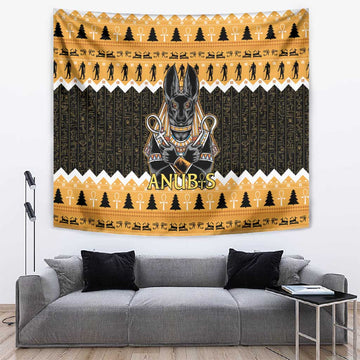 Afro Ancient Egyptian Tapestry Anubis - Merry Christmas LT15