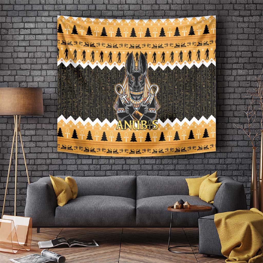 Afro Ancient Egyptian Tapestry Anubis - Merry Christmas LT15