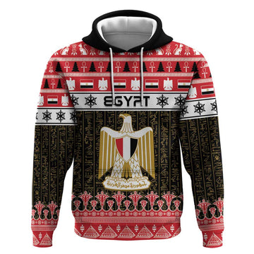 Egypt Christmas Hoodie Coat Of Arms Eid Milad Majid LT15