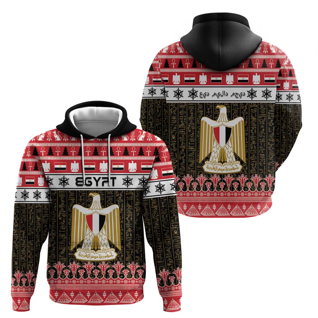 Egypt Christmas Hoodie Coat Of Arms Eid Milad Majid LT15