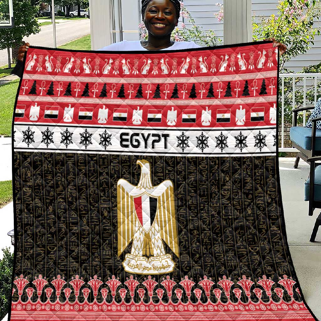 Afro Egypt Christmas Quilt Coat Of Arms Mix Egyptian Pattern LT15