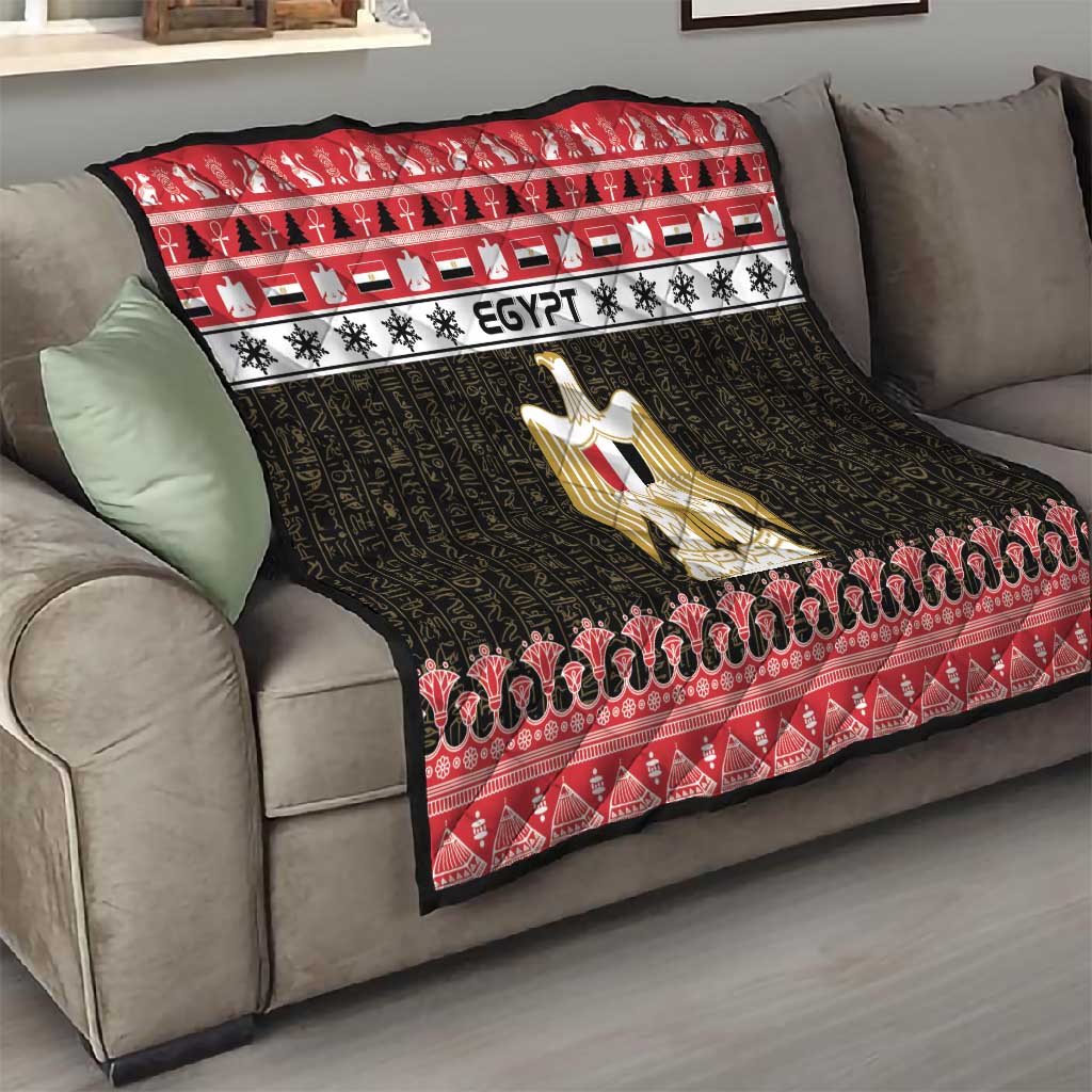 Afro Egypt Christmas Quilt Coat Of Arms Mix Egyptian Pattern LT15