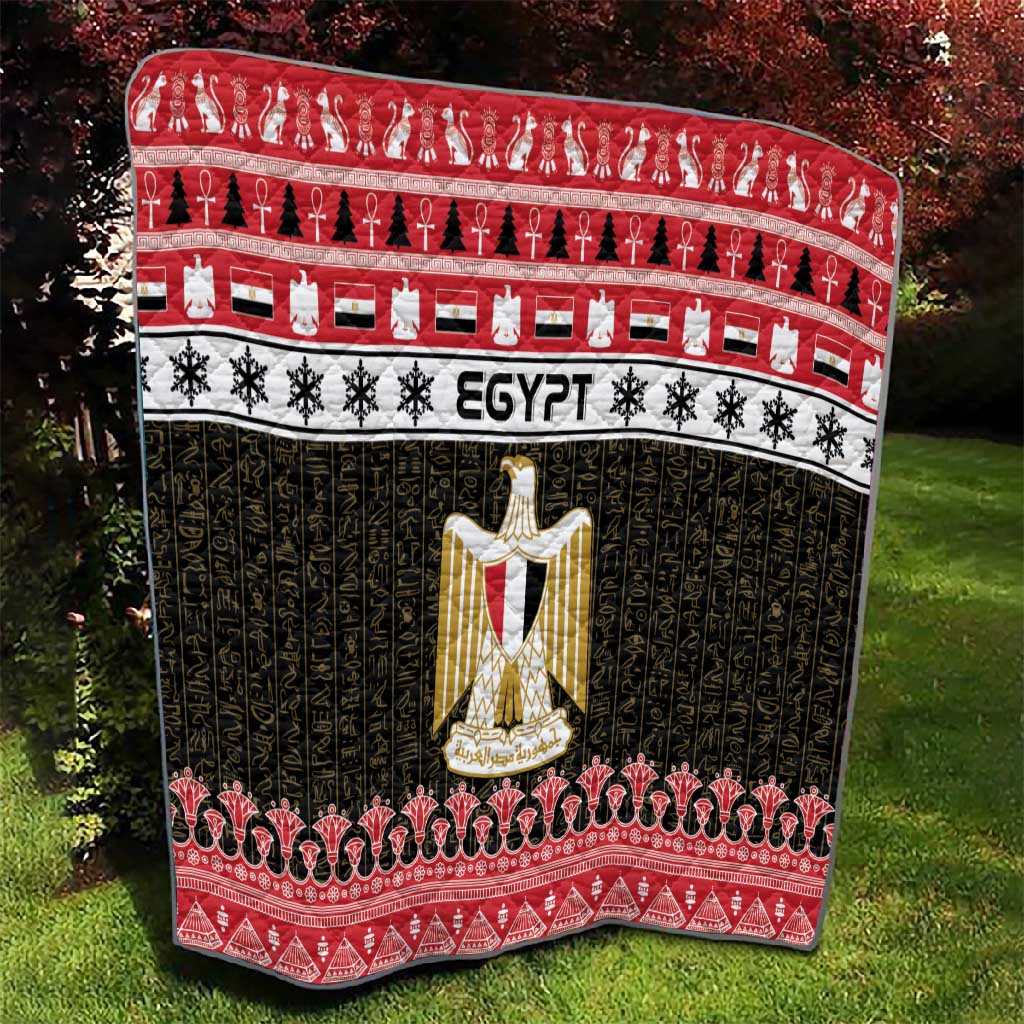 Afro Egypt Christmas Quilt Coat Of Arms Mix Egyptian Pattern LT15