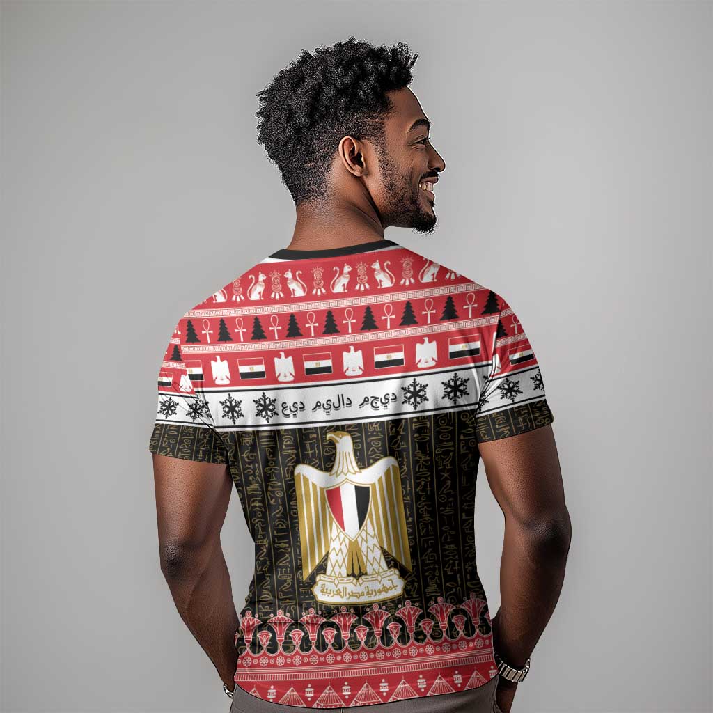 Afro Egypt Christmas T shirt Coat Of Arms Mix Egyptian Pattern LT15