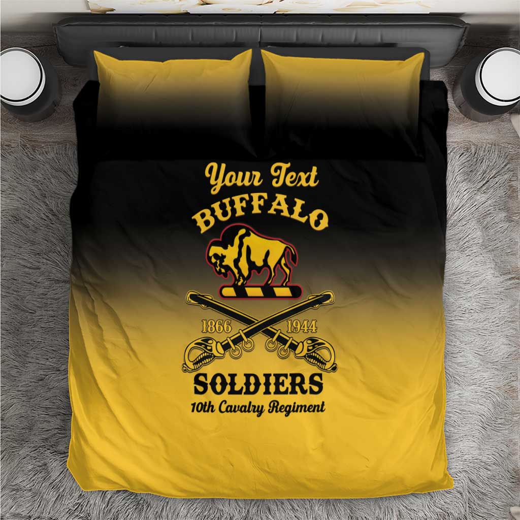 Personalized Afro-Americans Buffalo Soldiers Bedding Set 10th Cavalry Regiment LT15