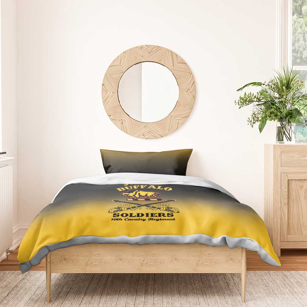 Personalized Afro-Americans Buffalo Soldiers Bedding Set 10th Cavalry Regiment LT15