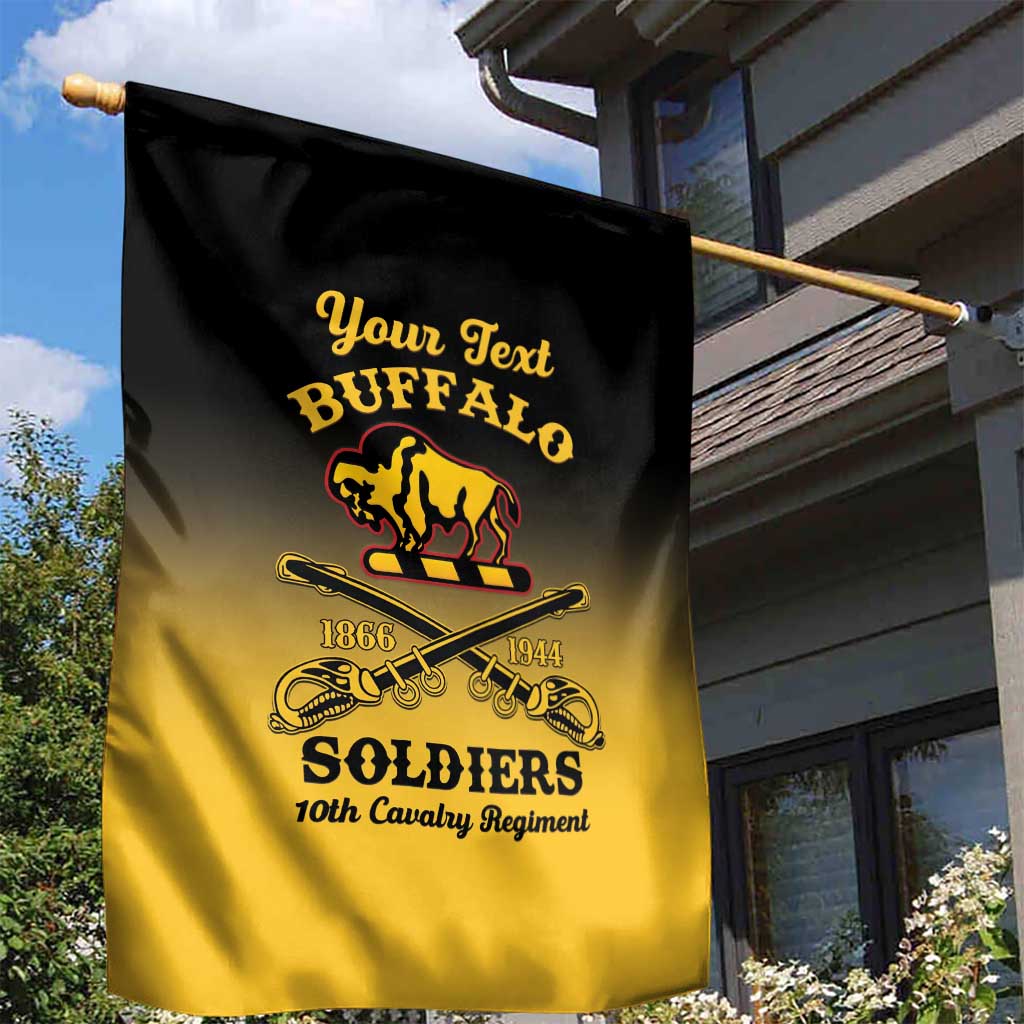 Personalized Afro-Americans Buffalo Soldiers Garden Flag 10th Cavalry Regiment LT15