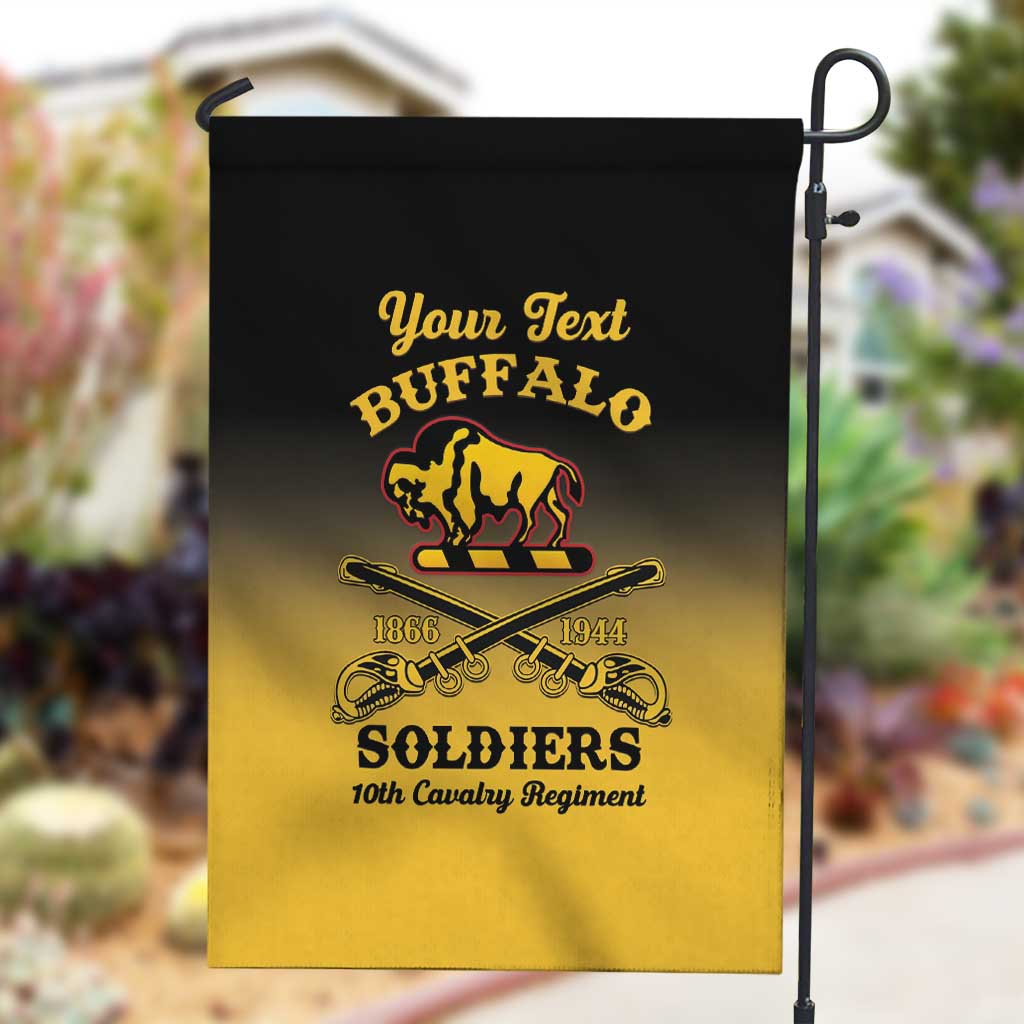Personalized Afro-Americans Buffalo Soldiers Garden Flag 10th Cavalry Regiment LT15