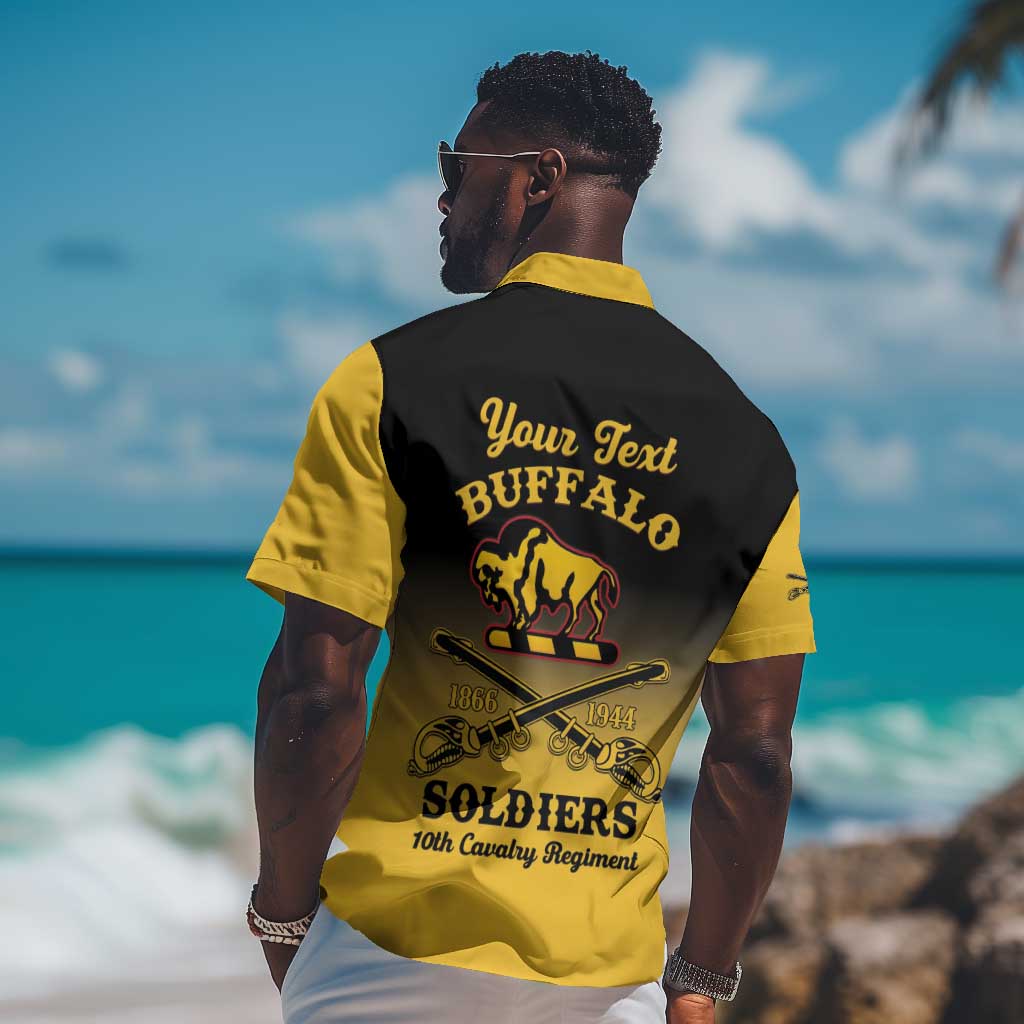 Personalized Afro-Americans Buffalo Soldiers Hawaiian Shirt 10th Cavalry Regiment LT15