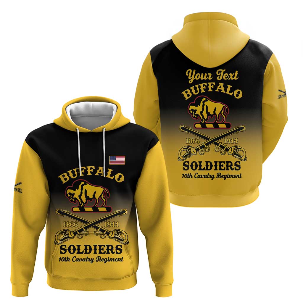Personalised Buffalo Soldiers Hoodie 10th Cavalry Regiment LT15