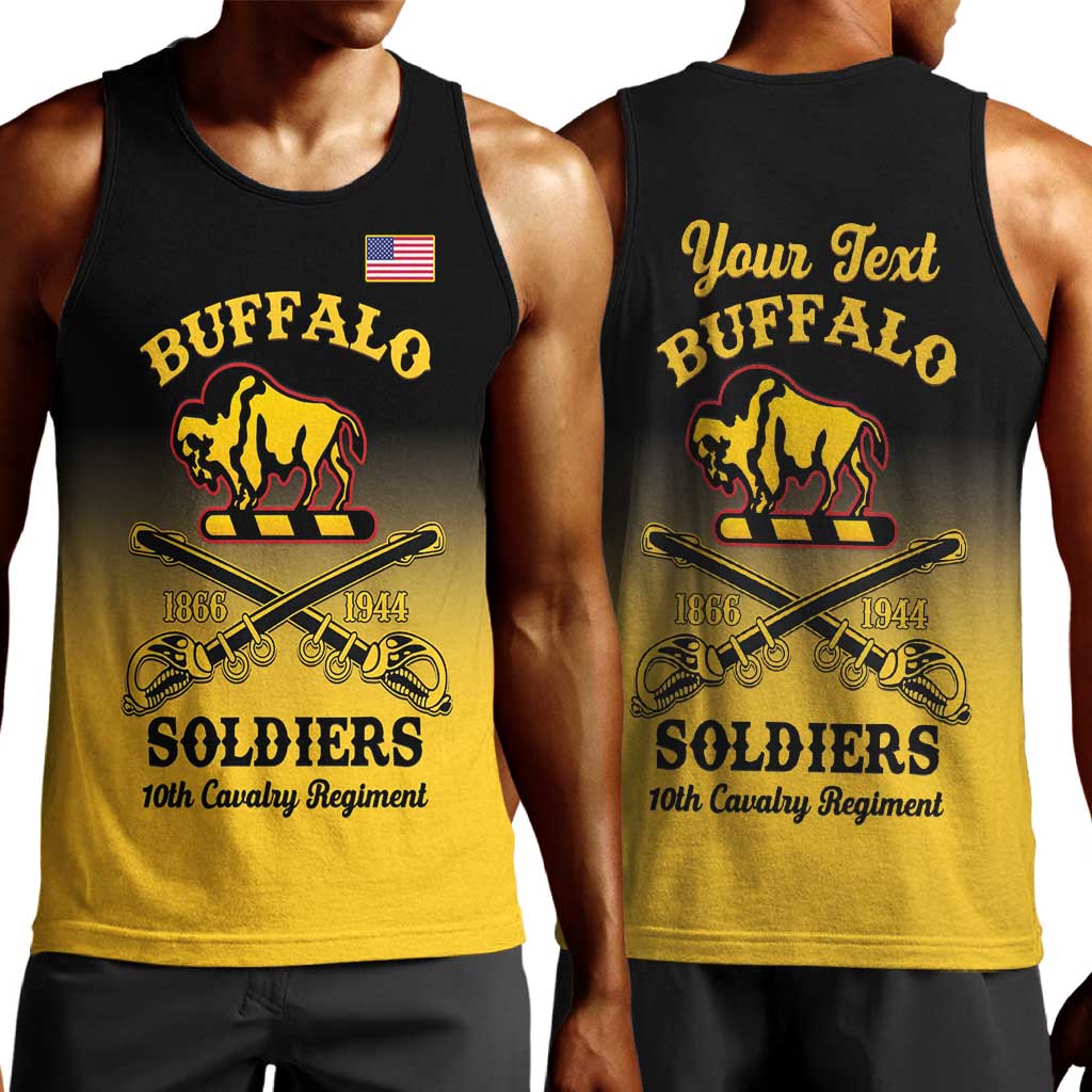 Personalized Afro-Americans Buffalo Soldiers Men Tank Top 10th Cavalry Regiment LT15