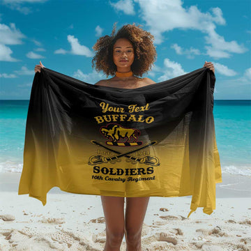 Personalized Afro-Americans Buffalo Soldiers Sarong 10th Cavalry Regiment LT15