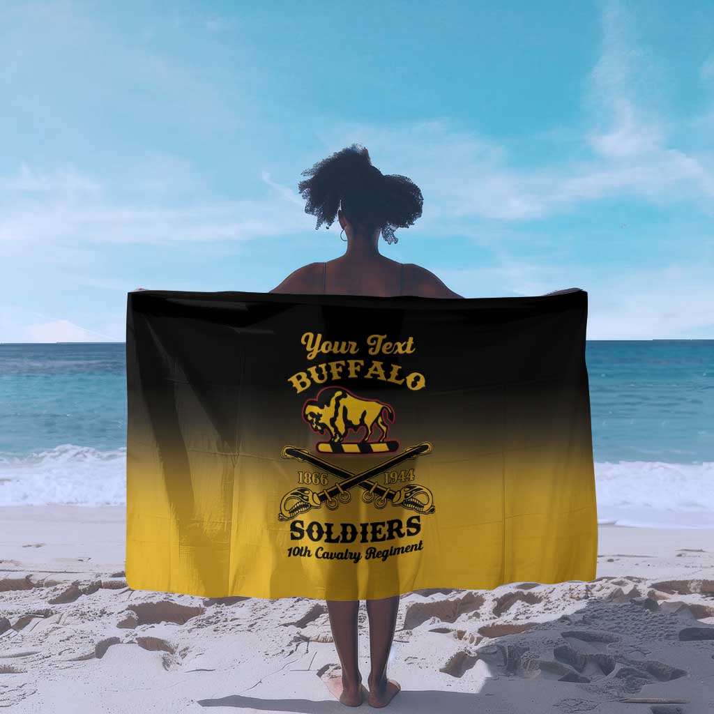 Personalized Afro-Americans Buffalo Soldiers Sarong 10th Cavalry Regiment LT15