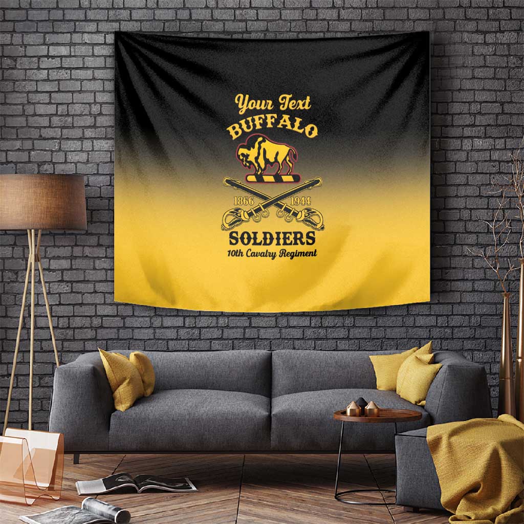 Personalized Afro-Americans Buffalo Soldiers Tapestry 10th Cavalry Regiment LT15