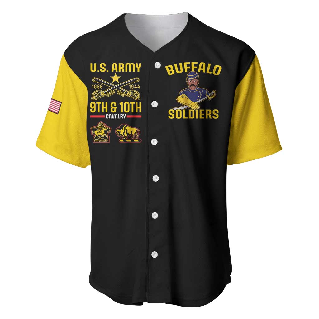 Afro-Americans Buffalo Soldiers Baseball Jersey 9th and 10th Cavalry Regiment LT15