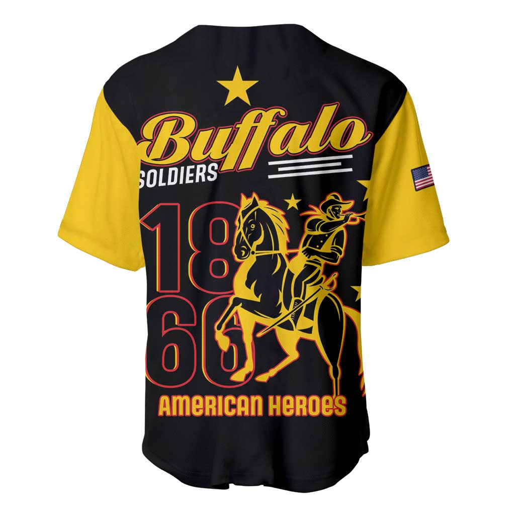 Afro-Americans Buffalo Soldiers Baseball Jersey 9th and 10th Cavalry Regiment LT15