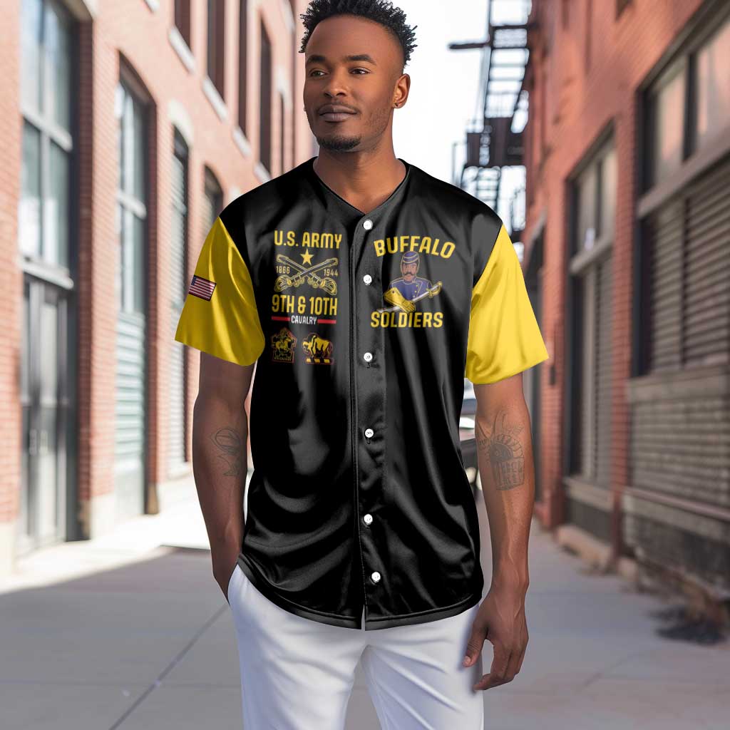 Afro-Americans Buffalo Soldiers Baseball Jersey 9th and 10th Cavalry Regiment LT15