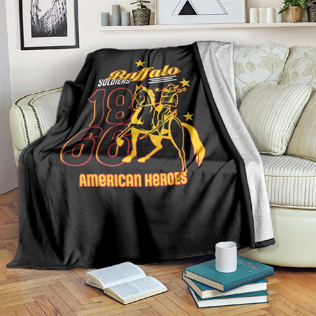 Afro-Americans Buffalo Soldiers Blanket 9th and 10th Cavalry Regiment LT15
