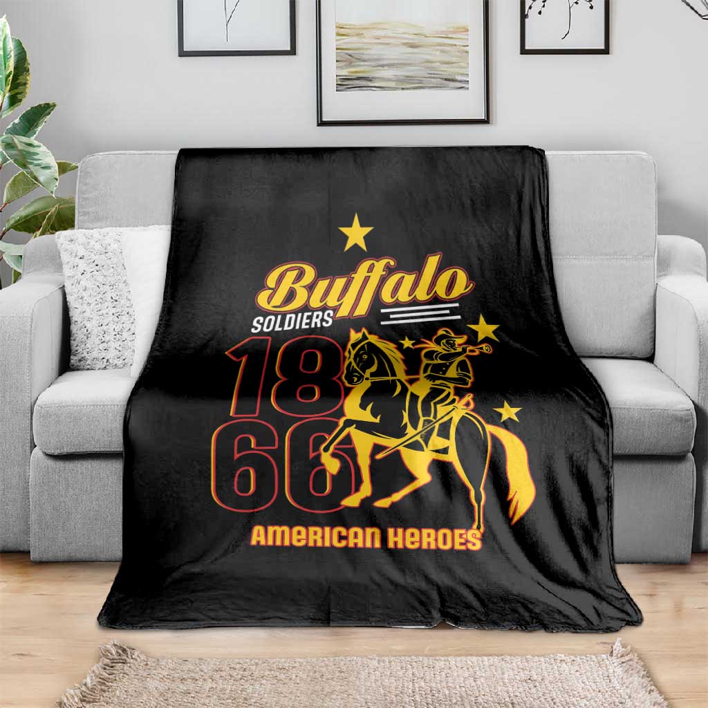Afro-Americans Buffalo Soldiers Blanket 9th and 10th Cavalry Regiment LT15