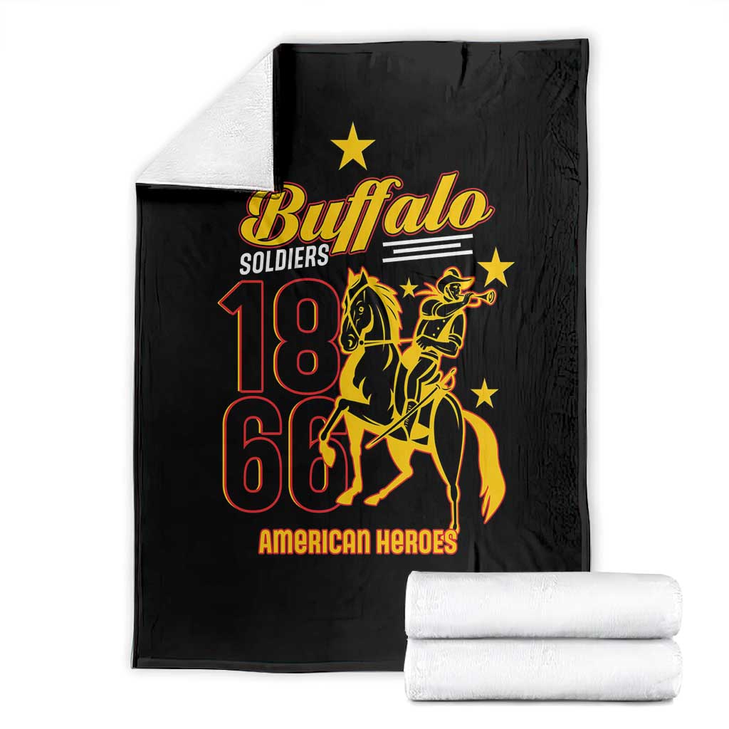 Afro-Americans Buffalo Soldiers Blanket 9th and 10th Cavalry Regiment LT15
