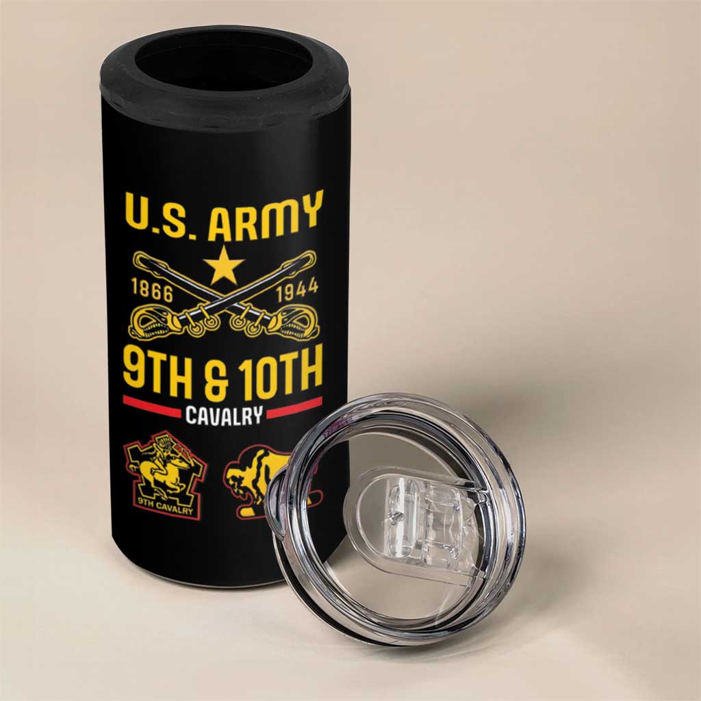 Afro-Americans Buffalo Soldiers 4 in 1 Can Cooler Tumbler 9th and 10th Cavalry Regiment LT15