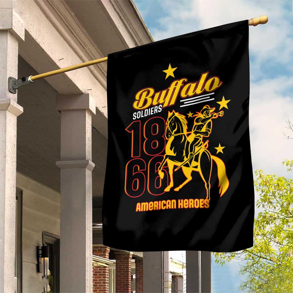 Afro-Americans Buffalo Soldiers Garden Flag 9th and 10th Cavalry Regiment LT15