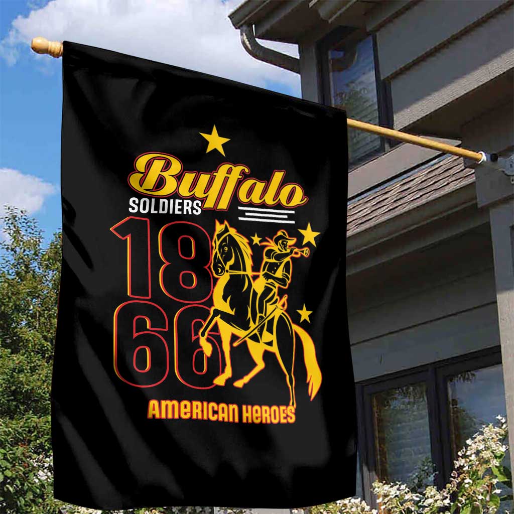 Afro-Americans Buffalo Soldiers Garden Flag 9th and 10th Cavalry Regiment LT15
