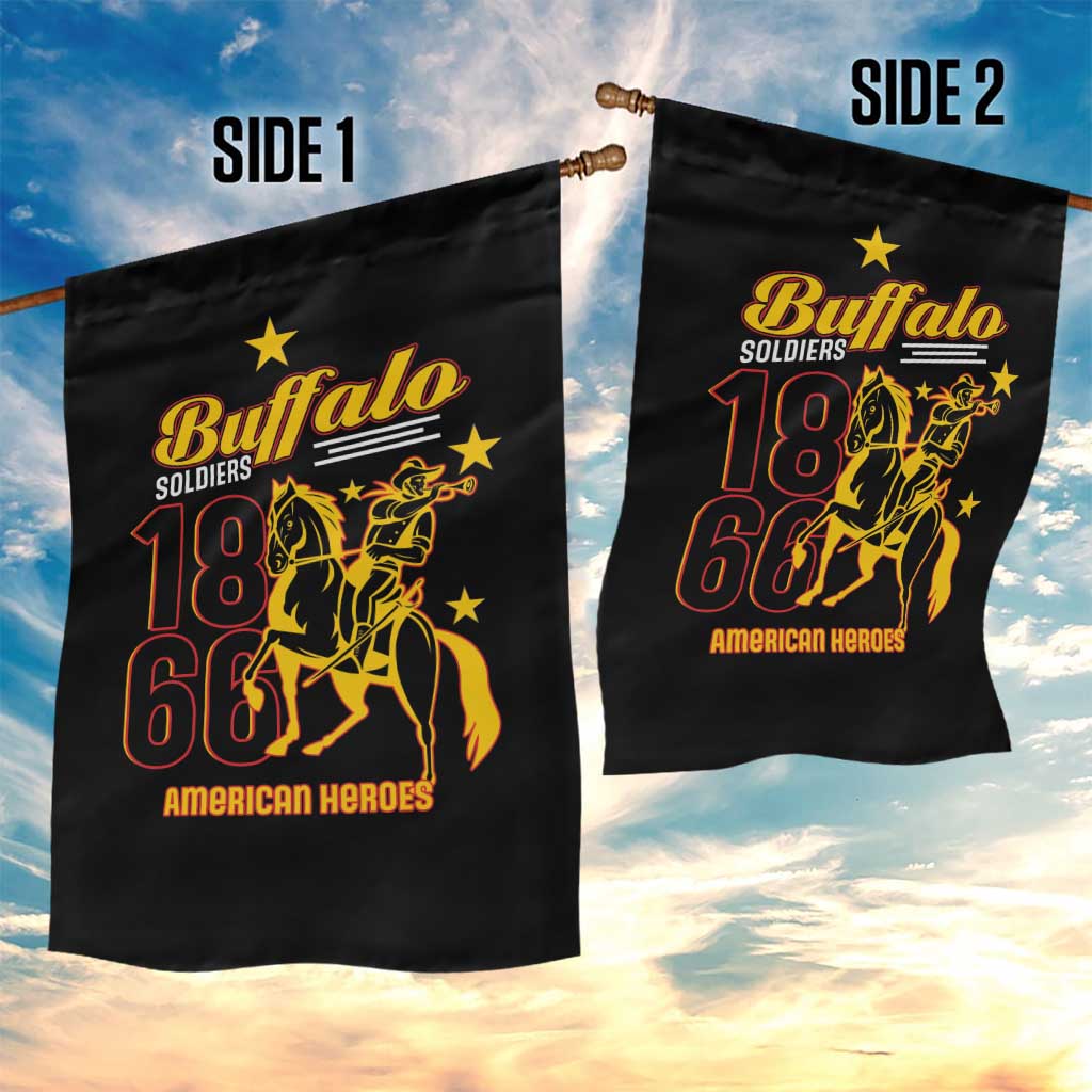 Afro-Americans Buffalo Soldiers Garden Flag 9th and 10th Cavalry Regiment LT15